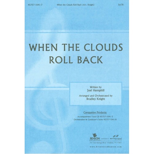 When The Clouds Roll Back SATB