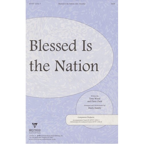 Blessed Is The Nation SATB