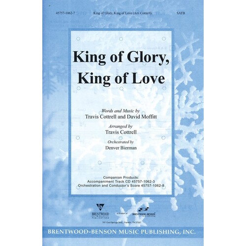 King Of Glory King Of Love SATB