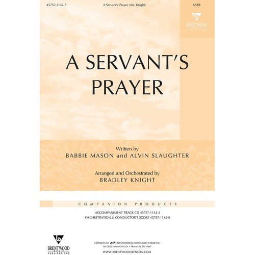 Servants Prayer SATB