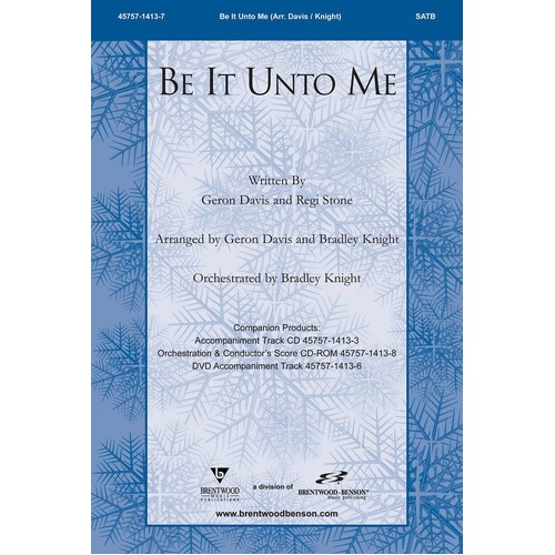 Be It Unto Me SATB