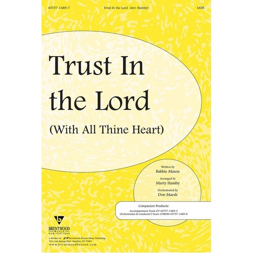 Trust In The Lord Pray SATB