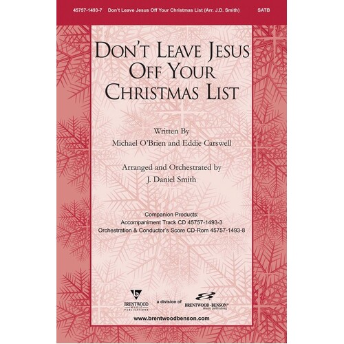Dont Leave Jesus Off Your Christmas List SATB 