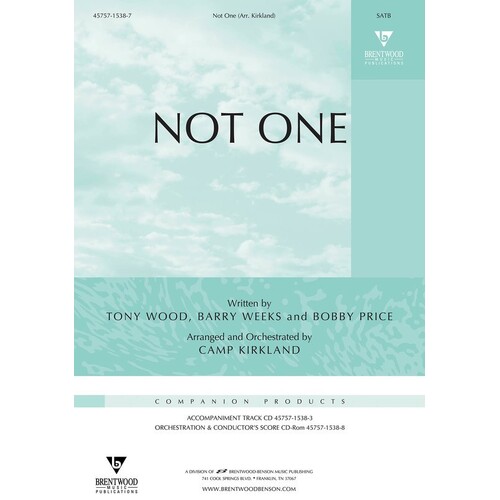 Not One SATB