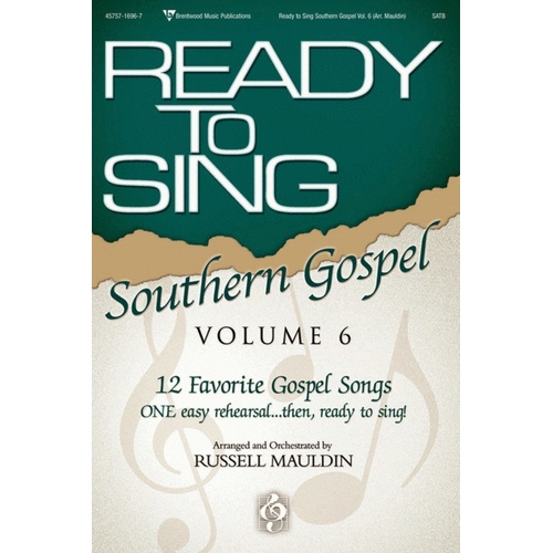 Ready To Sing Southern Gospel V6 Choral SATB