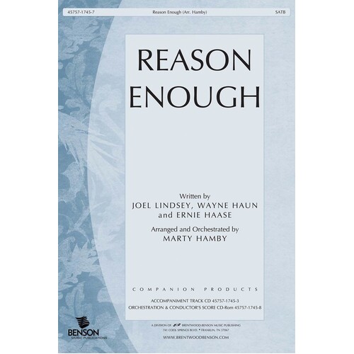 Reason Enough Jesus SATB