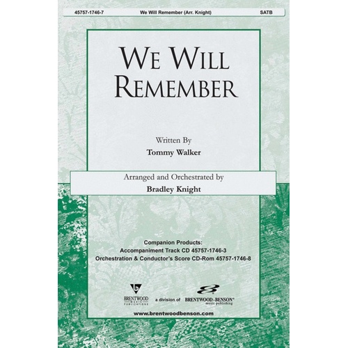 We Will Remember SATB