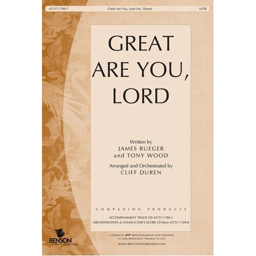 Great Are You Lord SATB