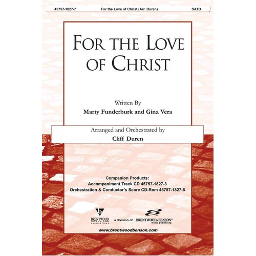 For The Love Of Christ SATB