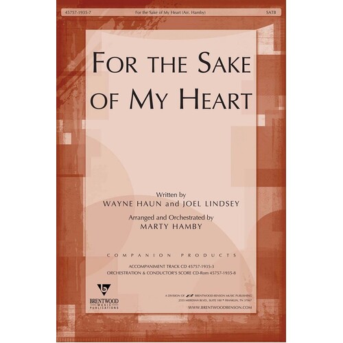 For The Sake Of My Heart SATB