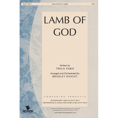 Lamb Of God SATB
