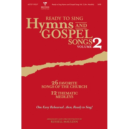 Ready To Sing Hymns/Gospels V2 Book - SATB