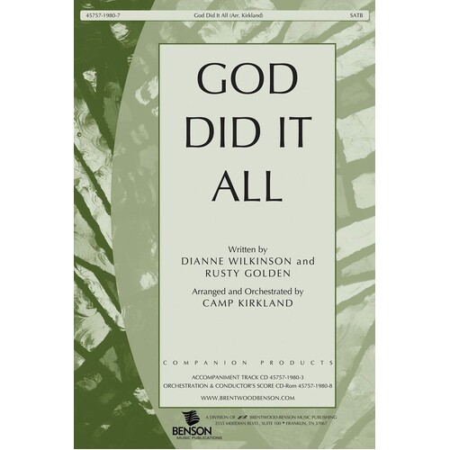 God Did It All SATB