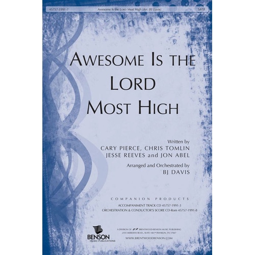 Awesome Is The Lord Most High SATB