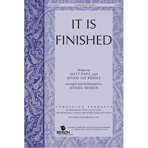 It Is Finished SATB