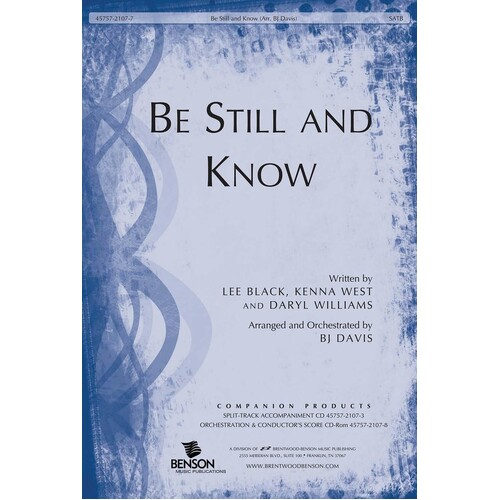 Be Still And Know SATB