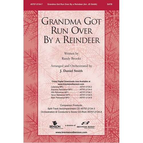 Grandma Got Run Over Reindeer SATB