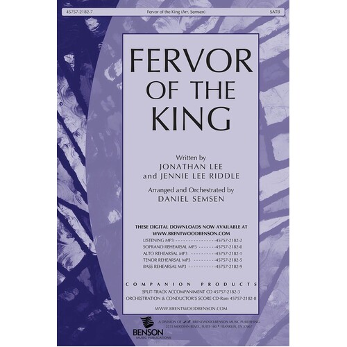 Fervor Of The King (Chosen Me) SATB