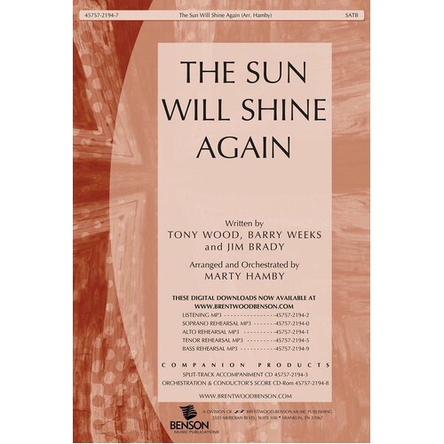 Sun Will Shine Again SATB
