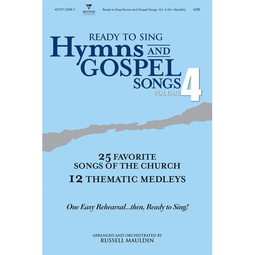 Ready To Sing Hymns/Gospel V4 SATB