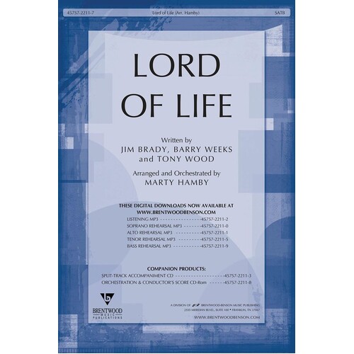 Lord Of Life SATB
