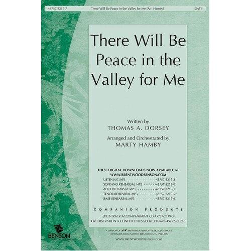 Peace In Valley For Me SATB