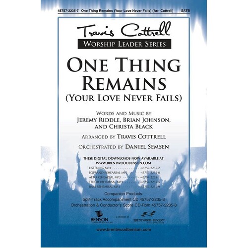 One Thing Remains SATB