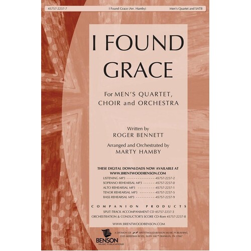 I Found Grace SATB