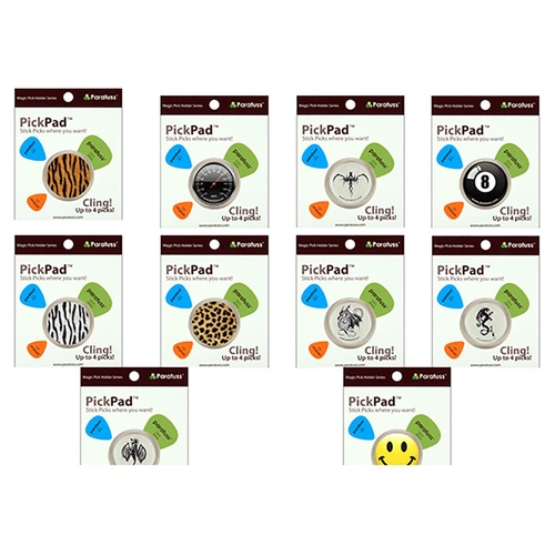 PickPad Self-Adhesive Pick Holder - 10 Pack for Guitar Picks