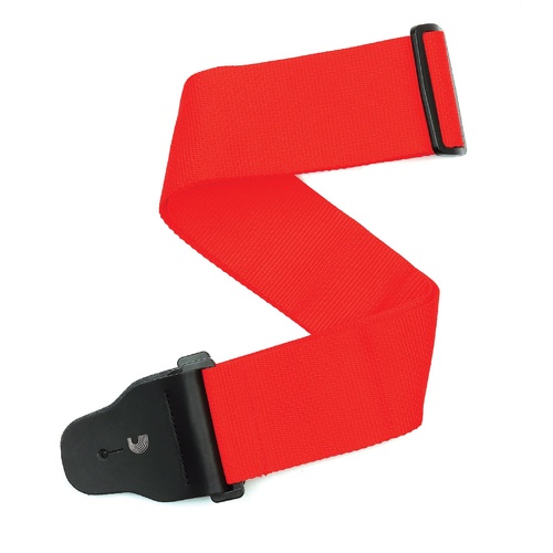 Woven Guitar Strap,  3" Wide Red, by D'Addario
