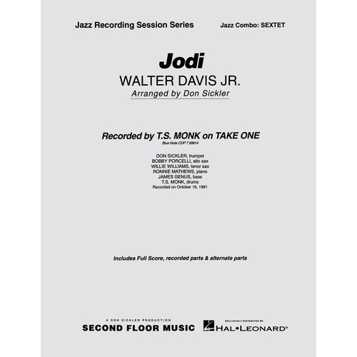 Jodi Jazz Combo Sfmjc (Music Score/Parts)