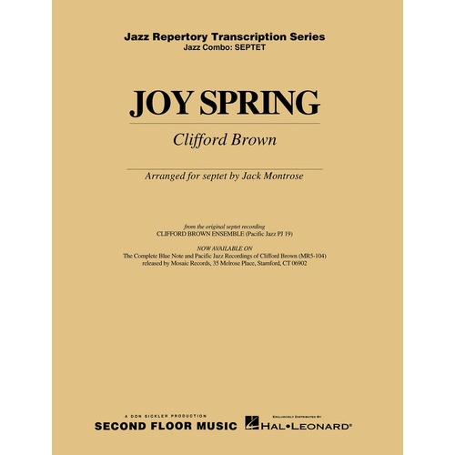 Joy Spring Jazz Combo 4-5 (Music Score/Parts)