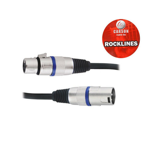 Carson Rocklines XLR F To XLR M 50 Foot Mic/Audio Cable