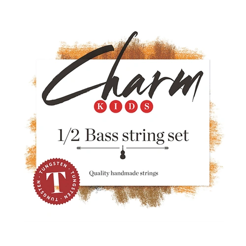 Charm Double Bass Set with Tungsten A & E Strings 1/2