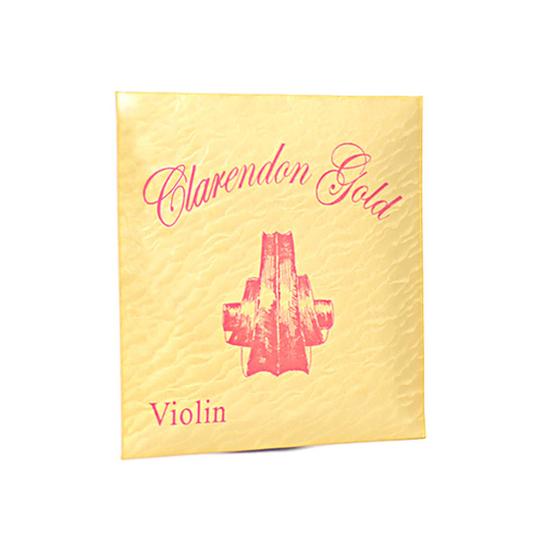 Clarendon Gold 1/8 Violin Set with Steel and Synthetic Nylon Strings