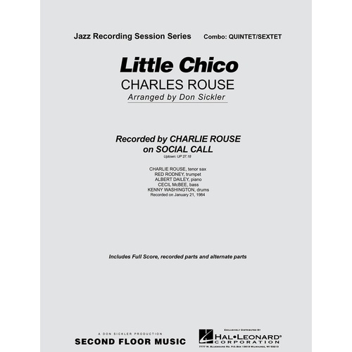 Little Chico Quintet Sextet 2 Or 3 Horns Rhythm (Music Score/Parts)