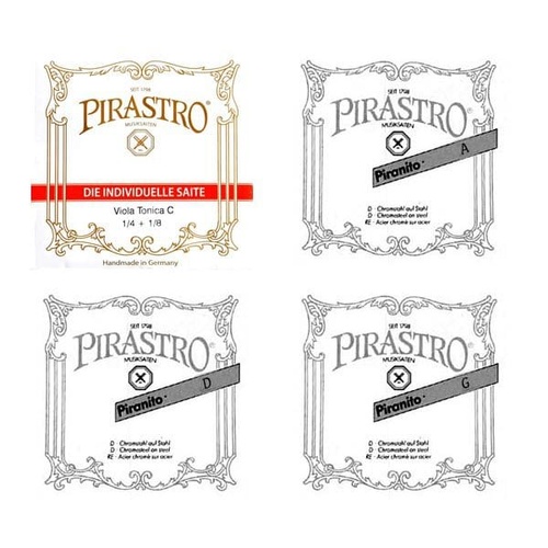 Pirastro Viola Hybrid String Set 1/4-1/8 - Piranito A, D, G & Tonica C