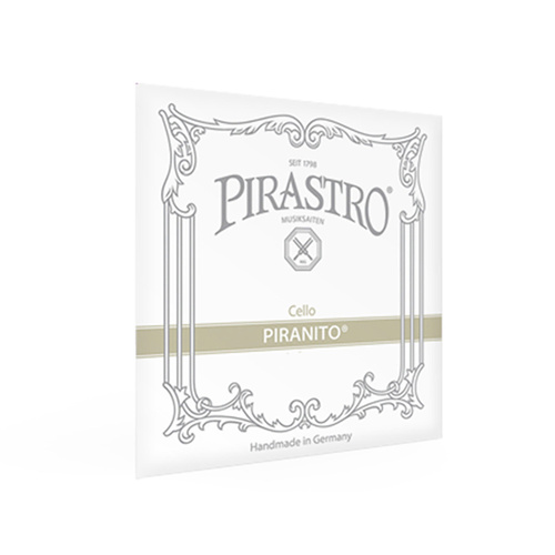 Pirastro Cello Piranito D String 1/4-1/8, Chromesteel on Steel Core