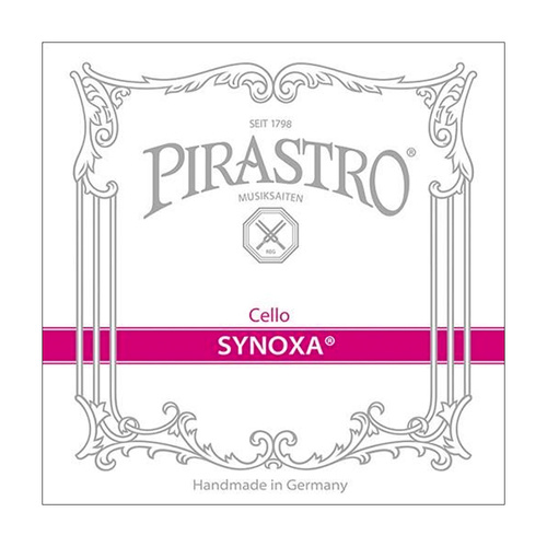 Pirastro Synoxa C Cello String - Silver, Synthetic Core