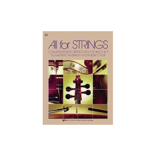 All for Strings Book 1 Cello by Gerald Anderson and Robert Frost, 48 pages, Neil A. Kjos Music Company, String Method