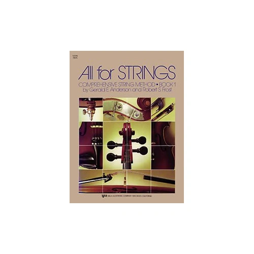 All for Strings Book 1 Violin by Gerald Anderson & Robert Frost, 48 Pages, Kjos Music Company