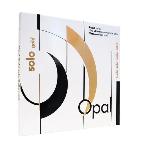 Opal Gold Soloist Cello A/D Twin Pack - Steel Core, Stainless Steel Winding, 18kg A String Tension, 14.1kg D String Tension, 69.5cm Length