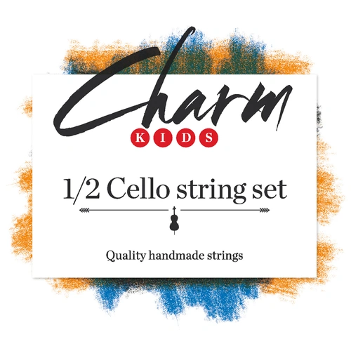 Charm Cello String Set 1/2 Size - Chrome/Tungsten