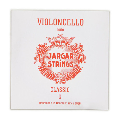 Jargar Classic Cello G Forte String 4/4 - Steel Core, Warm Tone, Hand Made, Flexible, Suitable for Amateurs and Professionals