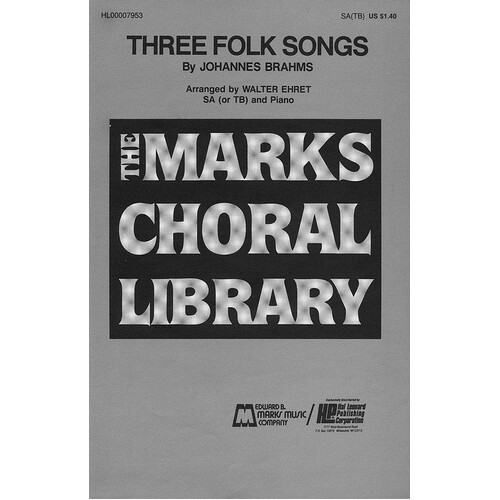 Folk Songs 3 SA/TB