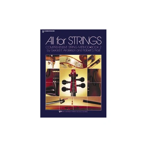 All for Strings Book 2 Score/Manual - String Orchestra Conductor's Score, 208 Pages, Gerald Anderson & Robert Frost, Neil A. Kjos Music Company