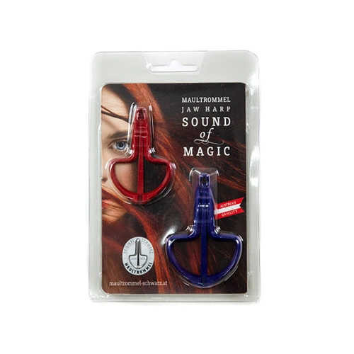 Schwarz Jaw Harp Fun Harp Duo 6 & 12 - Red & Blue Finish