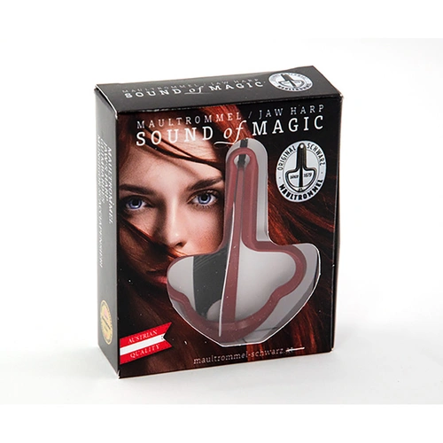 Schwarz Jaw Harp D25 Size 15 (82mm) Red - Sound of Magic Series, Individually Packaged with Instructions, Made in Austria