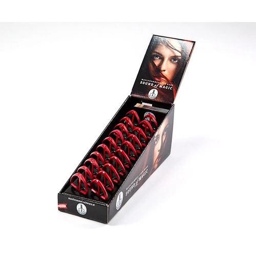 Schwarz Size 8 Red Jaw Harps Display Box of 20 with Instructions - Sound of Magic Series, 65mm, Made in Austria