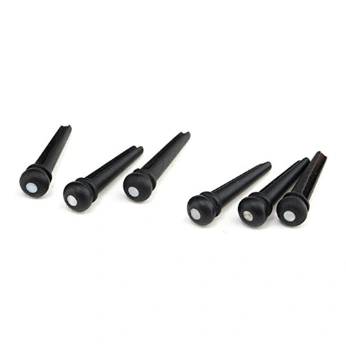 Ebony Guitar Bridge Pin with Eye - German Quality, Sold Individually